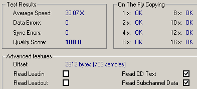 Freecom 32A Nero Advanced DAE Tests Results